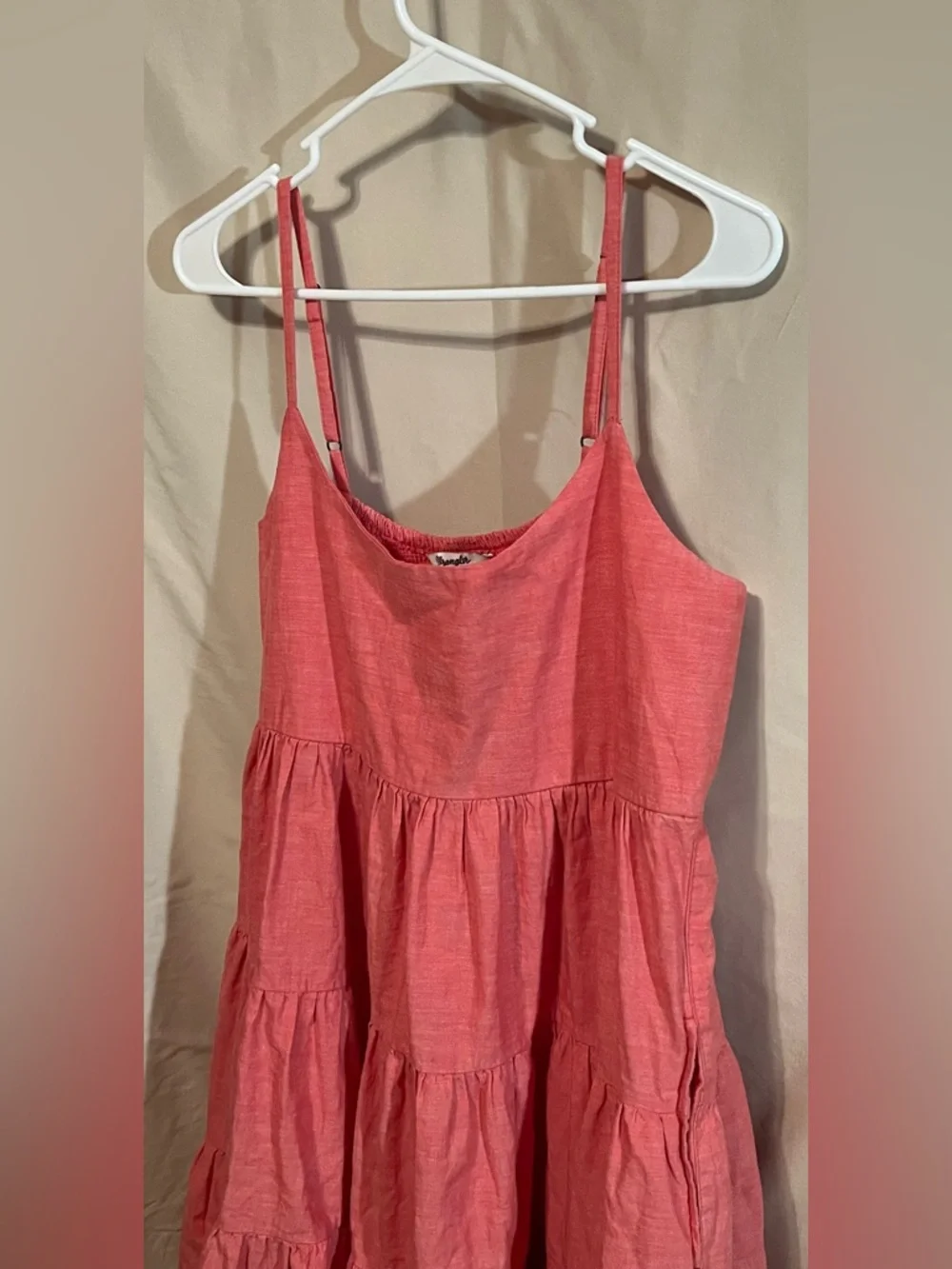Wrangler Retro Tiered Sleeveless Red Sundress Size M - Picture 4 of 10